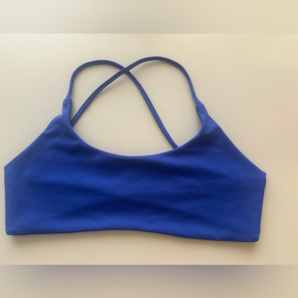 Crop Shop Boutique Blue Sports Bra
